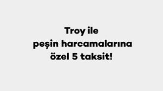 Troy ile peşin harcamalarına özel 5 taksit!