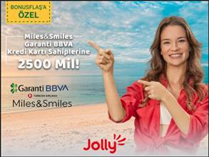 Jolly’de 45.000 TL’ye 2.500 mil ayrıcalığı!